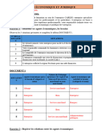 BILAN ÉCONOMIQUE ET JURIDIQUE (Module 1) Sujet Élève 1