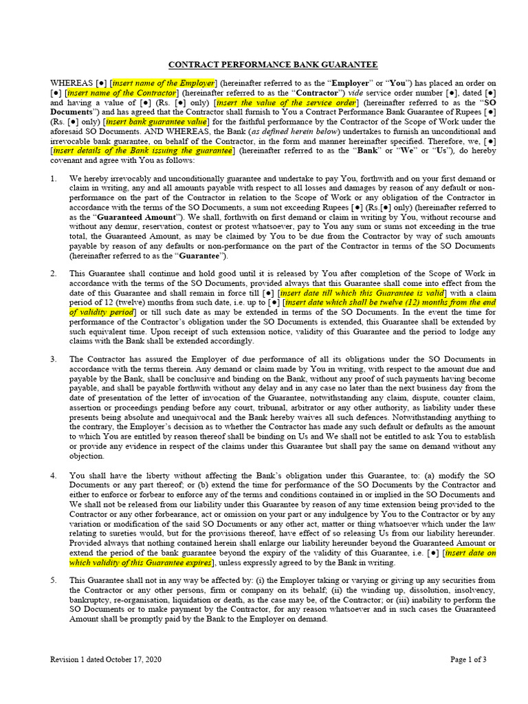 CPBG Format (Domestic Services) | PDF | Guarantee | Justice