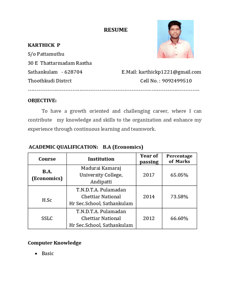 Karthik Resume | PDF