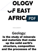 S. 5 A &M Geology of East Africa