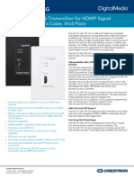 Hd-Tx-4Kz-101-1G: DM Lite® 4K60 4:4:4 Transmitter For Hdmi® Signal Extension Over Catx Cable, Wall Plate