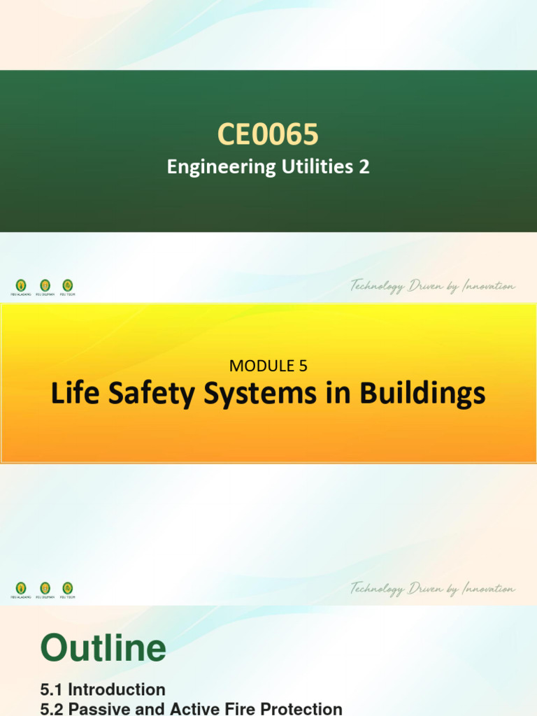 (M5) Life Safety Systems in Buildings | PDF
