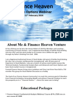 Finance Heaven Futures and Options Webinar