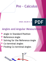 PRECAL Reference and Coterminal Angles