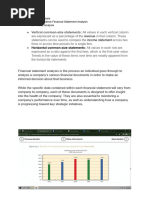 Horizontal Common-Size Statements: 1. Horizontal Analysis A. Comparative Financial Statement Analysis B. Trend Analysis