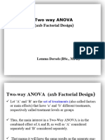 One or More Way ANOVA