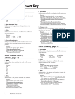 Workbook Answer Key: Welcome, Pages 2-3