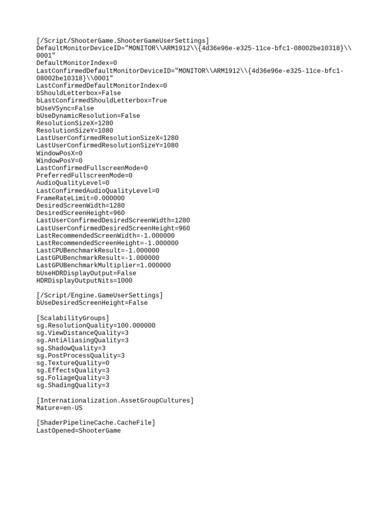 Game user settings pdf