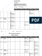 Student Schedule