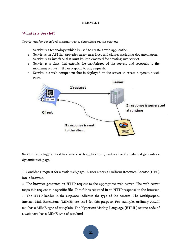 Servlet and JSP | PDF | Dynamic Web Page | World Wide Web