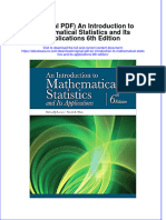 Full Download Original PDF An Introduction To Mathematical Statistics and Its Applications 6Th Edition Ebook PDF Docx Kindle Full Chapter