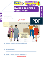 Conozcamos El Campo Semántico para Cuarto Grado de Primaria