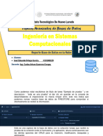 Reporte Base de Datos en La Nube