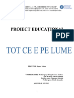 Proiect Educational - Tot Ce e Pe Lume