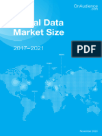 Global Data Market Size 2017 2021 OnAudience Report