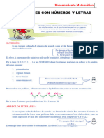 Sucesiones Con Números y Letras para Sexto Grado de Primaria