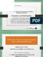 UFCD 5386 - Direitos de Autor, Proteção de Dados e Propriedade Industrial Powerpoint 1