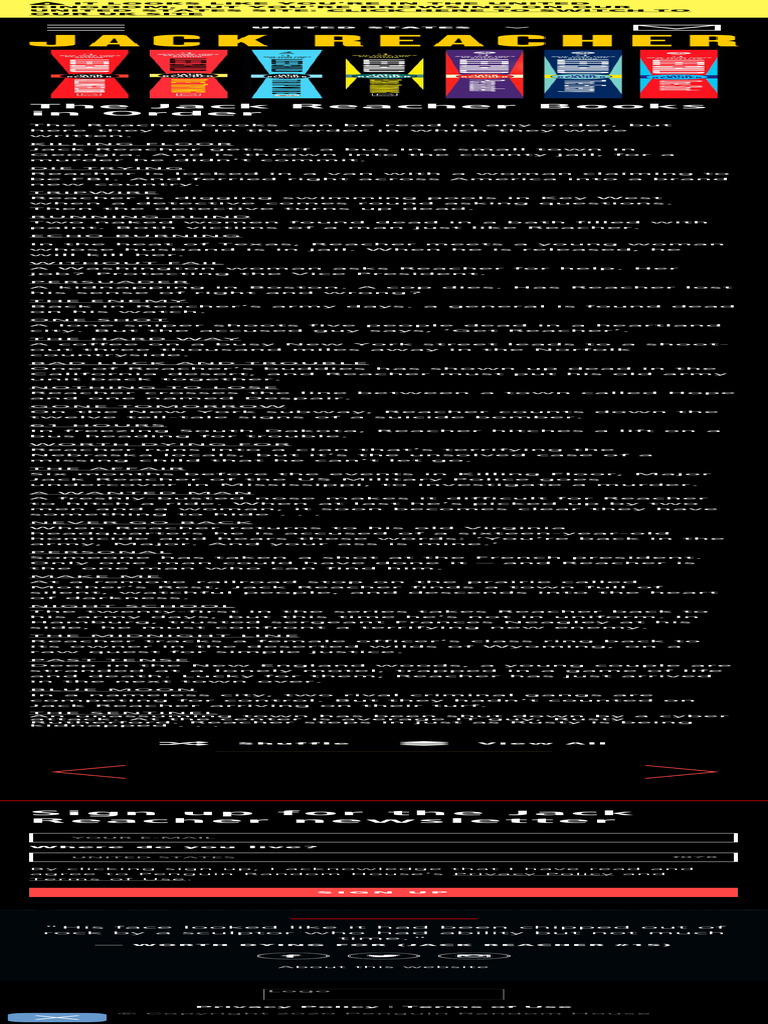 The Jack Reacher Books in Order PDF Jack Reacher