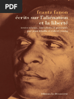 Écrits Sur L Aliénation Et La Liberté Fanon Frantz 2015