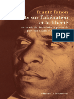 Écrits Sur L Aliénation Et La Liberté Fanon Frantz 2015