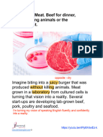 Lab-Grown Meat Article Review by JForrest English