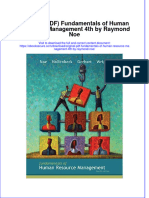 Full Download Original PDF Fundamentals of Human Resource Management 4Th by Raymond Noe Ebook PDF Docx Kindle Full Chapter