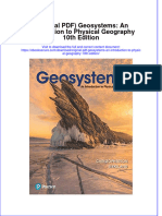 Full Download Original PDF Geosystems An Introduction To Physical Geography 10Th Edition Ebook PDF Docx Kindle Full Chapter