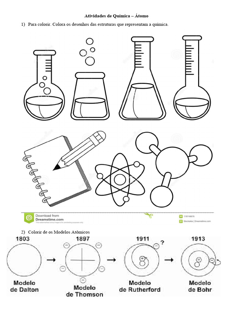 Atividades de Química para Colorir | PDF