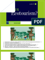 Unit 6. What Is Ecotourism