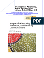 Full Download Ebook PDF Integrated Advertising Promotion and Marketing Communications Global Edition 11Th Ebook PDF Docx Kindle Full Chapter