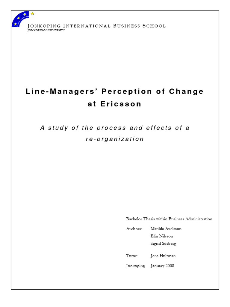 Line-Managers' Perception of Change | PDF | Rationality | Methodology