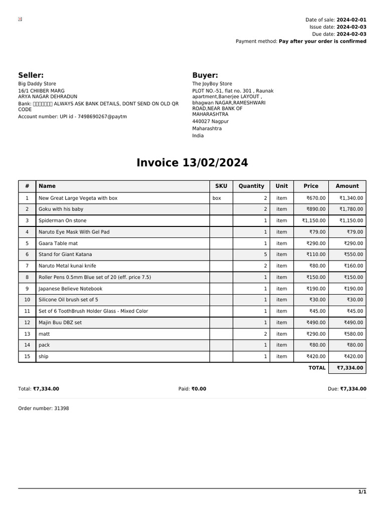 Invoice 13 02 2024 Pdf