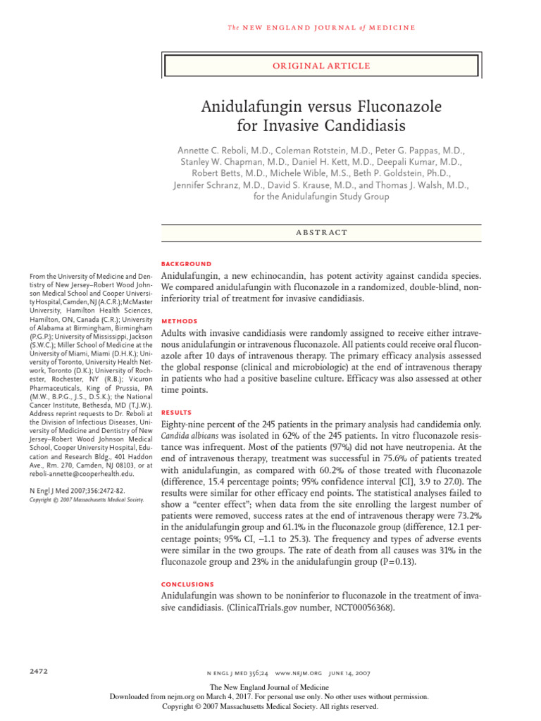 Anidula VS Flucon | PDF | Candidiasis | Candida (Fungus)
