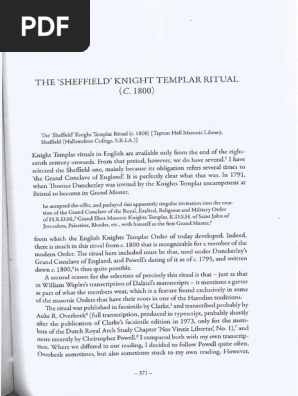 Lady Knight Templar Ritual Book