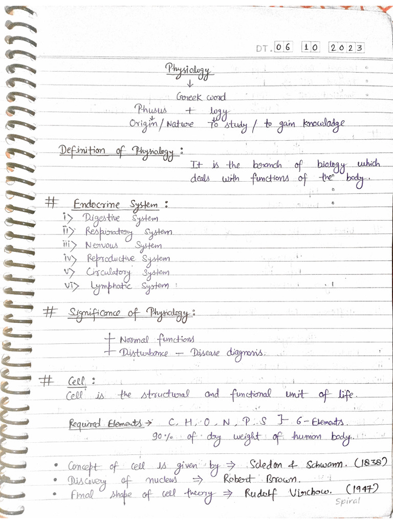 All Physiology Notes (ARIF) | PDF