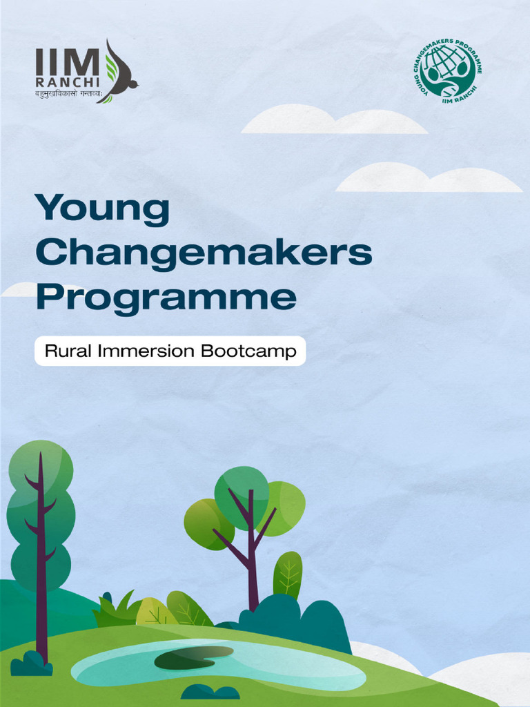 Young Changemakers Programme Rural Immersion Bootcamp | PDF