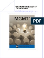 Full Download Original PDF MGMT 9Th Edition by Chuck Williams Ebook PDF Docx Kindle Full Chapter