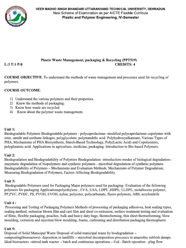Plastic Waste Management | PDF