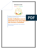 Guide Utilisateurs Bourses