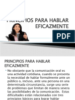 Principios para Hablar Eficazmente