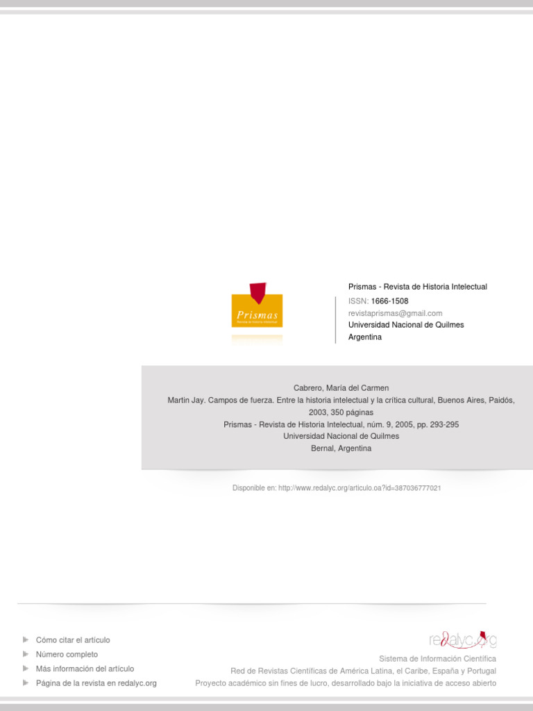 Reseña de Campos de Fuerza de Martin Jay PDF marxismo Michel Foucault