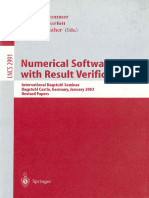 Numerical Software Result Verification