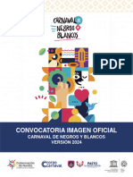 Convocatoria Imagen Ofiicial Del Carnaval de Negros y Blancos de Pasto, 2024