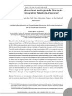 A Qualidade Educacional No Projeto de Educacao em Tempo Integral