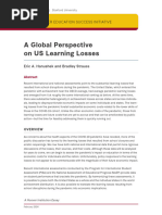 A Global Perspective On US Learning Losses