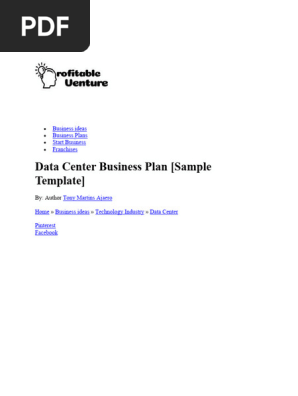 Data Center Business Plan