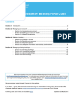 Professional Development Booking Portal Guide