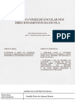 O Papel Do Conselho Escolar Nos Direcionamentos Da Escola