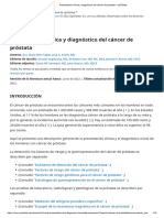 Presentación Clínica y Diagnóstico Del Cáncer de Próstata - UpToDate