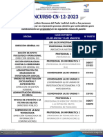 CN 012-2023 Profesionales Coordinaciones y Jefaturas